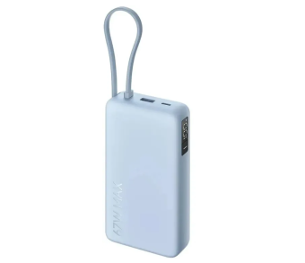 Внешний аккумулятор 20000 mAh_ Xiaomi Power Bank 67W USB-A, USB-C Ice Blue (Integrated Cable)