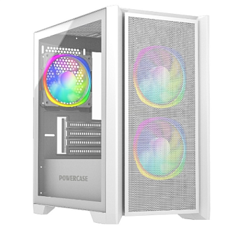 Корпус Powercase Alisio Micro Z3W ARGB mATX White