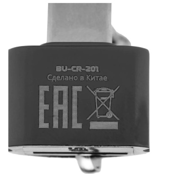 Внешний картридер USB-C Buro BU-CR-201 microSD, черный