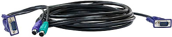 Кабель для переключателей (2*PS/2M+VGA15M-->VGA15F) 1.2м