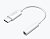 Переходник–адаптер Deppa (72408) Type-C (M) - 3.5 mm jack (F), белый