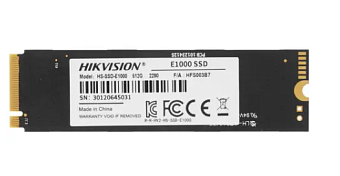 Накопитель SSD M.2 512Gb HIKVision E1000 Series (PCI-E 3.0 x4, 2000/1610 Мбайт/сек)