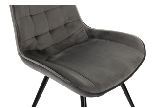 Кресло Бюрократ CH-K2_2 комплект 2шт т.серый Holland 18 металл черный на ножках