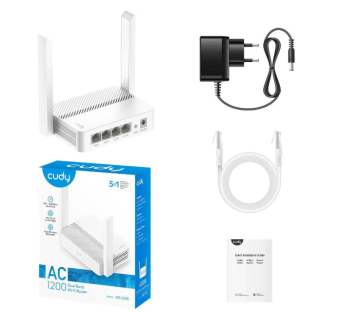 Wi-Fi роутер Cudy WR1200E AC1200 100 Мбит/с белый