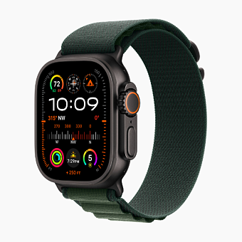 Смарт-часы Apple Watch Ultra 2 2024 49mm Black Alpine Loop Dark Green (черный/зеленый)