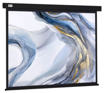Экран для проектора Cactus 180x180см Wallscreen CS-PSW-180X180-BK 1:1 настенно-потолочный рулонный черный