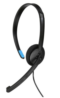 Наушники проводные ACD Call H100A (Jack 3.5mm, 1х динамик 40мм, кабель 1.6м) черный