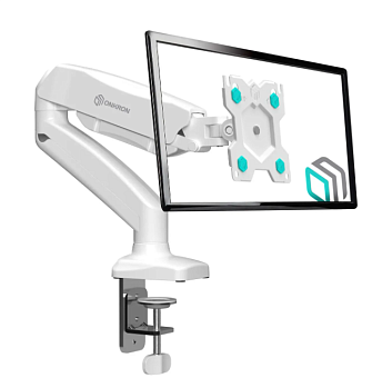 Крепление для монитора Onkron G80W белый 13"-32" макс.8кг настольный поворот и наклон верт.перемещ.