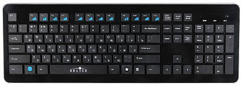 Клавиатура беспроводная Oklick 870S Slim черный
