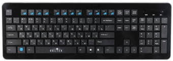 Клавиатура беспроводная Oklick 870S Slim черный
