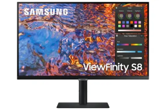 Монитор 27" Samsung ViewFinity S8 (IPS 3840x2160 5ms 60Hz DP HDMI USB-C) черный