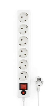 Сетевой фильтр Гарнизон ECL 6 розеток 10A 5.0м белый