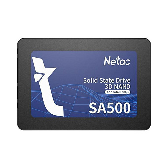 Накопитель SSD SATA 1Tb Netac SA500 (TLC, 530/475 Мбайт/сек, 480 TBW)