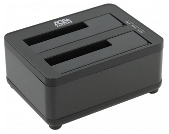 Док-станция AgeStar 3UBT8 (2*2.5"/3.5" HDD, clone, блок питания) черный