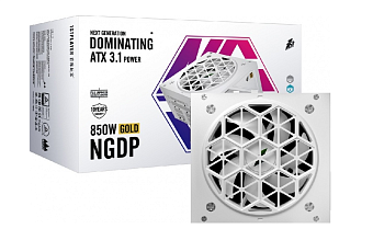 Блок питания 850W 1STPLAYER NGDP, 850W, 80+ Gold белый