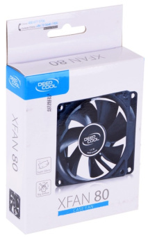Вентилятор для корпуса 80mm DeepCool XFAN 80 (Molex, 1800 об/мин, 20.3 дБ)