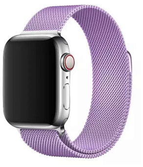 Ремешок Gurdini Milanese Loop Apple Watch 38/40/41mm Light Purple (пурпурный)