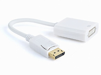 Кабель-переходник DP (m) < - > DVI (f), Cablexpert A-DPM-DVIF-002-W