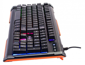 Клавиатура проводная Oklick 717G LED DEATH GAMER Rainbow Led черный