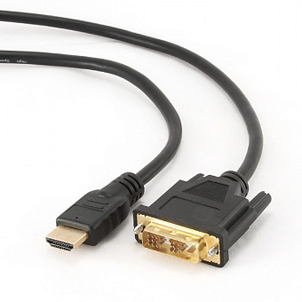 Кабель соединительный HDMI (m) < - > DVI (m),  0.5м, Single link, Cablexpert