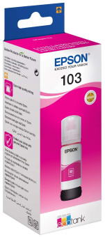 Картридж струйный EPSON 103M для Epson L3100/3110/3150, пурпурный (для европейских устройств)