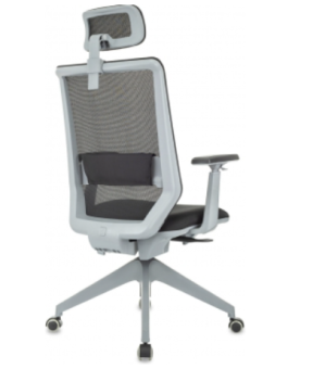 Кресло Бюрократ MC-G611NL-H черный Elastic-102 с подголов. крестов.4-луч. пластик пластик серый