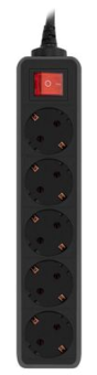 Сетевой фильтр PC Pet AP01006 (5 розеток) 3.0м черный