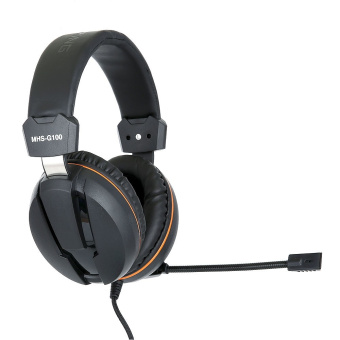 Наушники проводные Gembird MHS-G100 Gaming (мониторные, 20 - 20 000 Гц, 96 дБ) black