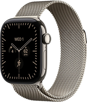 Смарт-часы Apple Watch Series 12 46mm Titanium Milanese Loop Natural (натуральный)