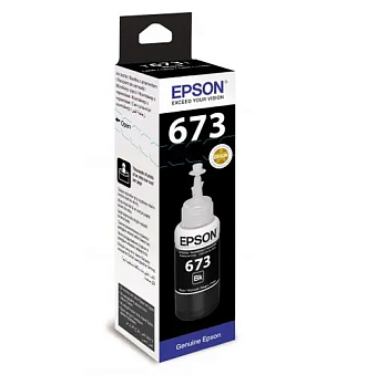 Картридж струйный EPSON T6731 для Epson L800/L805/L810/L850/L1800, чёрный