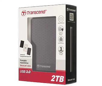 Внешний жесткий диск .2Tb Transcend StoreJet 25A3 2.5" USB3.0 черный