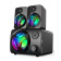 Акустическая система HIPER H-TR4(BK) FlameThrower PRO 2.1 RGB 2*3W+5W BT USB Jack 3,5 мм
