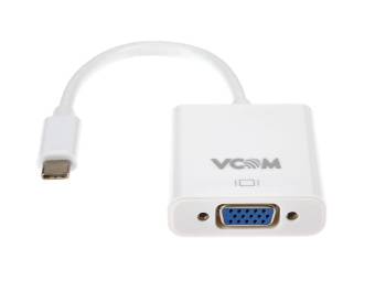 Кабель-переходник USB-C (m)  --  VGA (f), VCOM CU421 0.15m