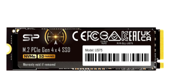 Накопитель SSD M.2 2Tb Silicon Power US75 (PCI-E 4.0 x4, 7000/6500 Мбайт/сек)