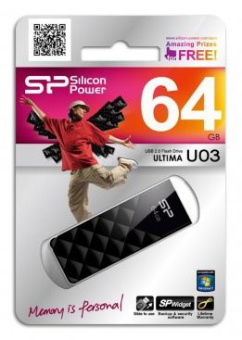 Флешка 64Gb Silicon Power Ultima U03 USB черный