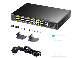 Коммутатор 26 port Cudy GS1026PS2 1000Мбит/с 24*PoE 2*SFP