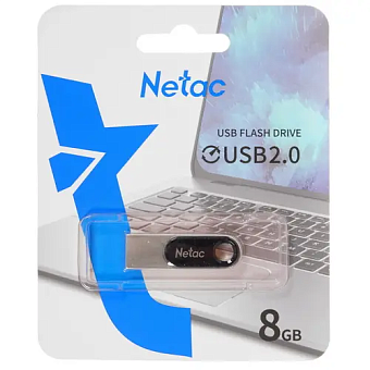 Флешка . 8Gb Netac U278 USB2.0 металлическая матовая