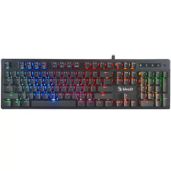 Клавиатура проводная A4Tech Bloody B500N Rainbow Led (плунжерная) Black