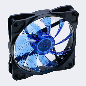 Вентилятор для корпуса 120mm Digma DFAN-LED-BLUE 3-pin Molex LED черный