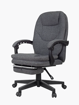 Кресло Бюрократ CH-868MSG-F (ткань, подвижные подлокотники, подставка для ног, до 120 кг) Серый