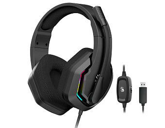 Наушники проводные A4Tech Bloody G260 (20 Гц - 20 кГц, 7.1 Виртуальный звук, RGB-подсветка, 2м, USB)