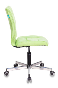 Кресло Бюрократ CH-330M (ткань, без мех. качания, крест. металл, до 120 кг) Салатовый