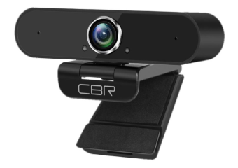 Веб-камера CBR CW 875QHD Black (5 Мп, 2560х1440, 30 кад/сек, 80°, кабель 2м) черный