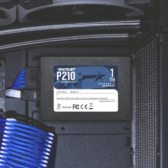 Накопитель SSD SATA 1Tb Patriot P210 (3D TLC, 500/400 Мбайт/сек, 640 TBW)