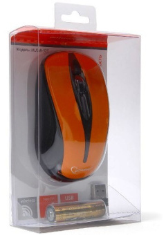 Мышь беспроводная Gembird MUSW-325 Wireless Optical 1000dpi Orange