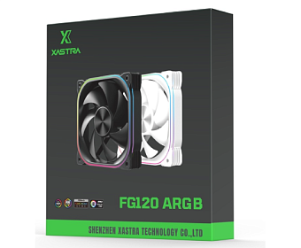 Вентилятор для корпуса 120mm XASTRA FG120B ARGB Single pack Black