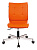 Кресло Бюрократ CH-330M (эко.кожа, без мех. качания, крест. металл, до 120 кг) Оранжевый