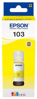 Картридж струйный EPSON 103Y для Epson L3100/3110/3150, жёлтый (для европейских устройств)