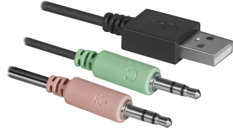 Акустическая система Defender SPK-190 (2х4W, питание от USB) black