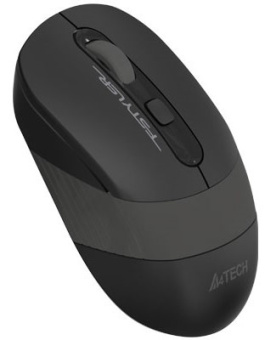 Мышь беспроводная A4Tech Fstyler FG10S 2000dpi бесшумная черный/серый